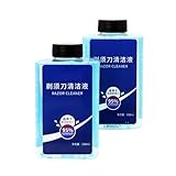 2pcs Electric Shaver Cleaning Liquid 300ml Refill Solution, Compatible for Philips Shavers Universal Shaver Head Cleaner and Care Maintenance Fluid. for SmartClean System