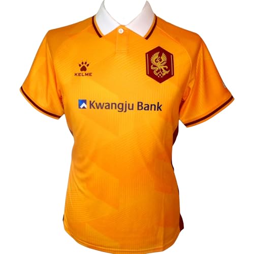 Image of Kelme Gwangju FC (South Korea) Men's Home ACL Football Shirt Soccer Jersey 2024-2025 Large Orange