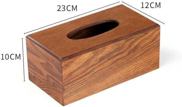 Wooden Household Bathroom Tissue Box Restaurant Office Desktop Roll Paper Hotel