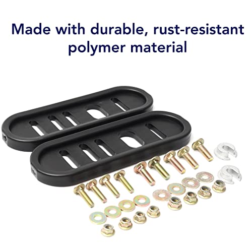 490-241-0010 Universal Snow Thrower Slide Shoes - Fits Most 2-Stage and 3-Stage Snow Throwers - Made with Durable Polyurethane - Includes Mounting Hardware - Thumbnail 6