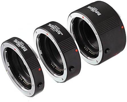 Fotga Electronic Auto Focus Macro Extension Tube Set for Canon EOS EF & EF-S Mount 5D2 5D3 5DIV 5DS 5DSR 6D II 7D/7DII 77D 80D 650D 750D 800D 1300D 1500D DSLR Cameras, 13mm+20mm+36mm Set