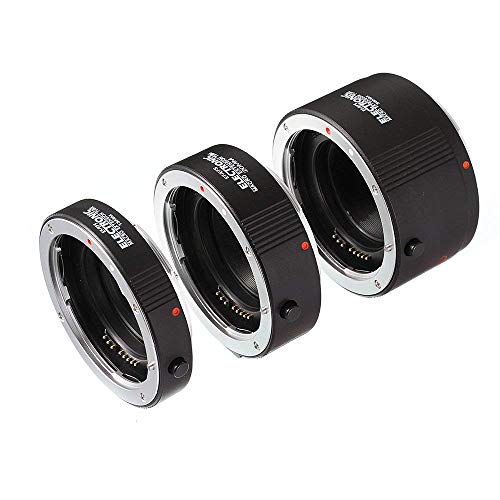 Fotga Electronic Auto Focus Macro Extension Tube Set for Canon EOS EF & EF-S Mount 5D2 5D3 5DIV 5DS 5DSR 6D II 7D/7DII 77D 80D 650D 750D 800D 1300D 1500D DSLR Cameras, 13mm+20mm+36mm Set