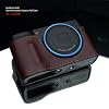 Gariz HG-GRIIIBR Genuine Leather Half Case for Ricoh GR III, Brown