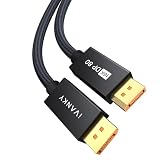 iVANKY 16K DPケーブルDisplayportケーブル 16K 80Gbps 2.1規格 3M 高速伝送 16K@60Hz, 8K@240Hz, 4K@540Hz/480Hz/240Hz HDR DSC FreeSync G-Sync対応