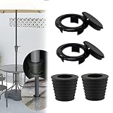 FCOUIID 2" Patio Umbrella Table Hole Cap & Cone Wedge Spacer Kits Ffits Pole Dia 1-1/2" for Outdoor