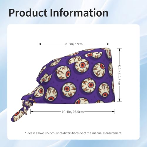 Image of Adjustable Working Cap Breathable Unisex Women Men Elastic Bandage Tie Back Hats Scrub Nursing Doctor Surgeon Cap