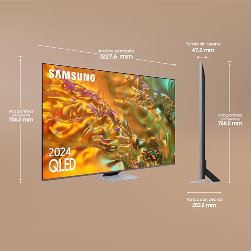 Samsung 55Q80D QLED-Fernseher 55 (140 cm) 4K UHD 3840 x 2160 100 Hz HDR+ Smart TV Tizen Gaming Hub 4xHDMI WLAN