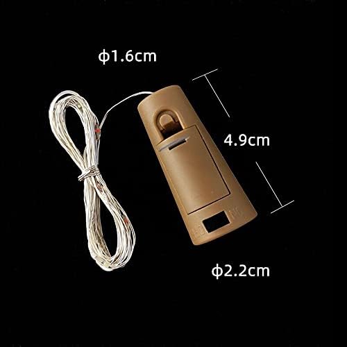 Bottle Lights,10 Pack 2M/6.6FT 20 LED Wine Bottle Cork Lights Mini DIY Lights For Party Birthday Wedding Bedrooms Indoor Christmas Outdoor Decoration(Multicolor)
