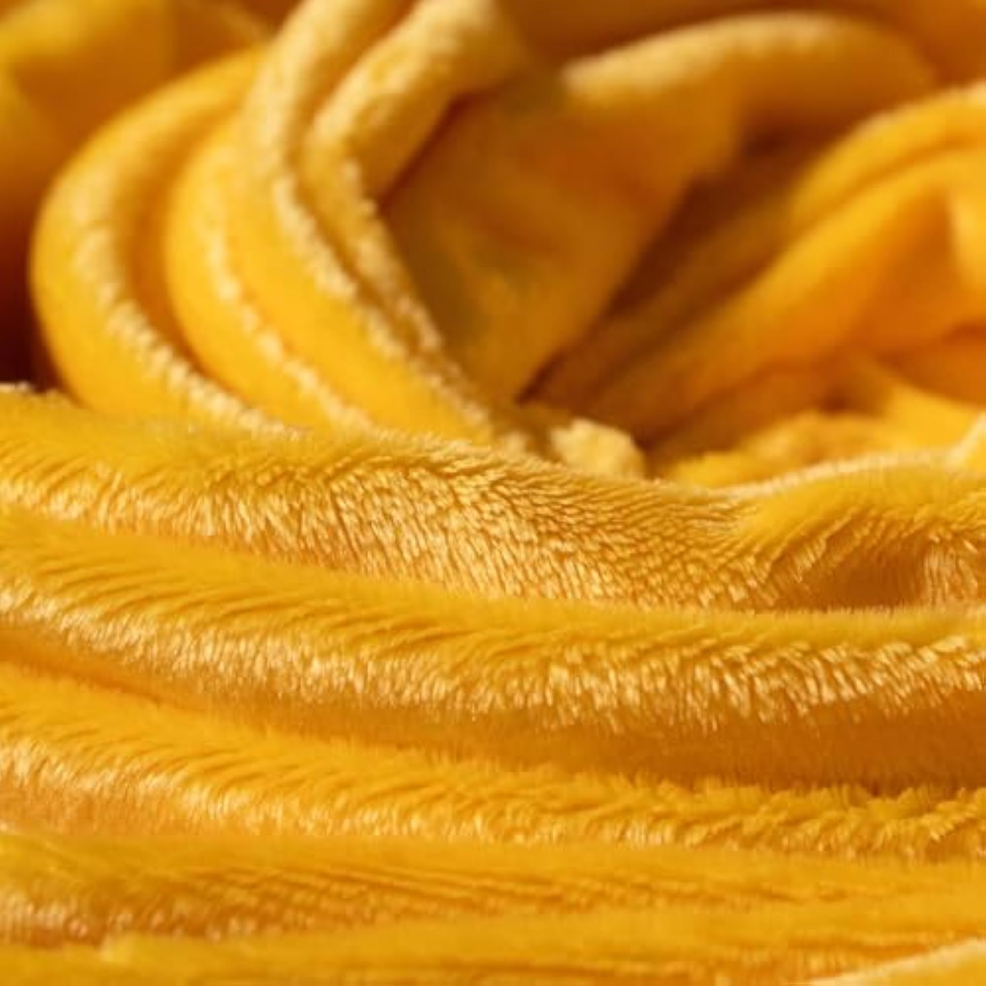 Minky Fabric - Solid Yellow, 1 Yard