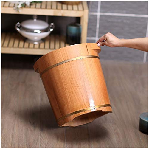 Spa de pies de madera sólido con tapa y masaje miniatura 6