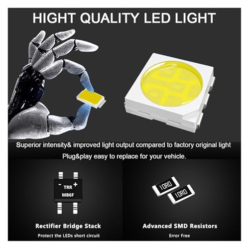 Luz de lectura de techo LED para Audi A3 A4 y A6 interior 4