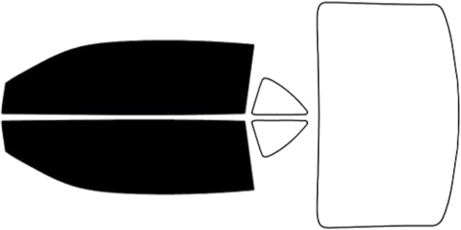 Rvinyl Window Tint Kit Compatible with Chevrolet Camaro 2010-2015 Coupe - Black 5% - Single Ply No Bubble Film - Do it Yourself Vehicle Front Precut Kit