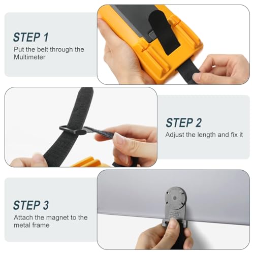 Lenink Magnet Hanger Compatible with Fluke Instruments Multimeter, Magnetic Hanging Loop Strap Meter Magnet Hanger Kit - Thumbnail 6