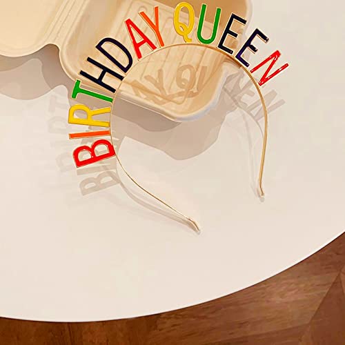Birthday Crown Birthday Queen Birthday Sash For Women Birthday Headband Happy Birthday Queen Crown For Girls & Woman Birthday Girl Headband Colorful #TOP5