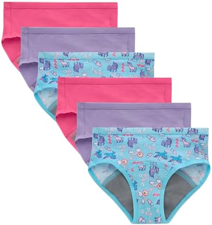 Hanes Toddler Girls' Potty Trainer Brief, Moisture-Wicking Panty,...