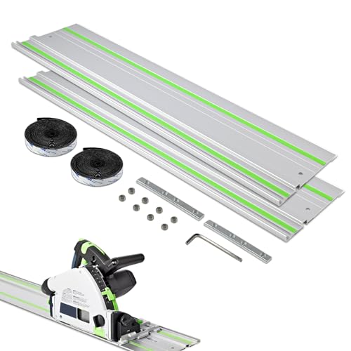 110 FS1400/2 Track Saw Guide Rail 2x55 with Connector for TS55 TS75