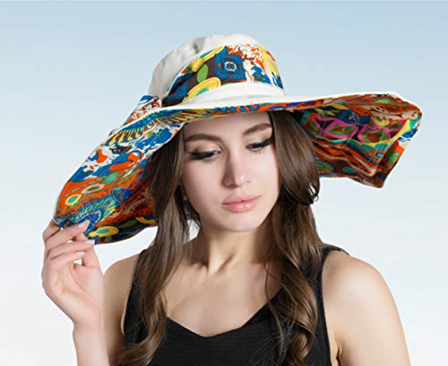 Sombrero de Playa Reversible con Ala Extra Grande miniatura 3