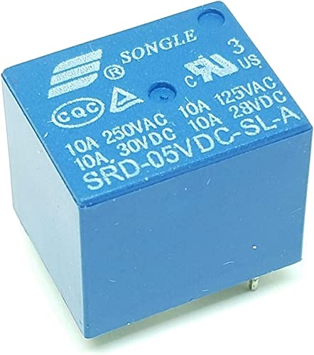 Relé SRD-12VDC-SL-A AMUCK evita sobrecargas eléctricas en circuitos de 10A 4