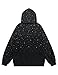 Vamtac Rhinestone Hoodies Men Oversized Hooded Sweatshirts Fashion Casual Hoodie Pullover Y2k Streetwear Tops Black