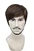 Kalyss Men's Short Light Brown Hair wigs