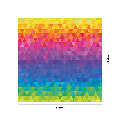 Origami Paper 500 Sheets Rainbow Patterns 4