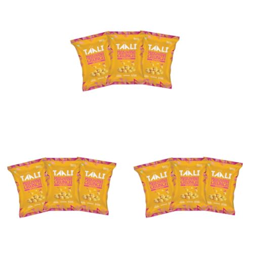 Image of Taali Roasted Makhana | 60 gm (Pack of 9) | Tikka Masala | 100% Vegatarian | Gluten Free, No Cholesterol, No Trans-Fat