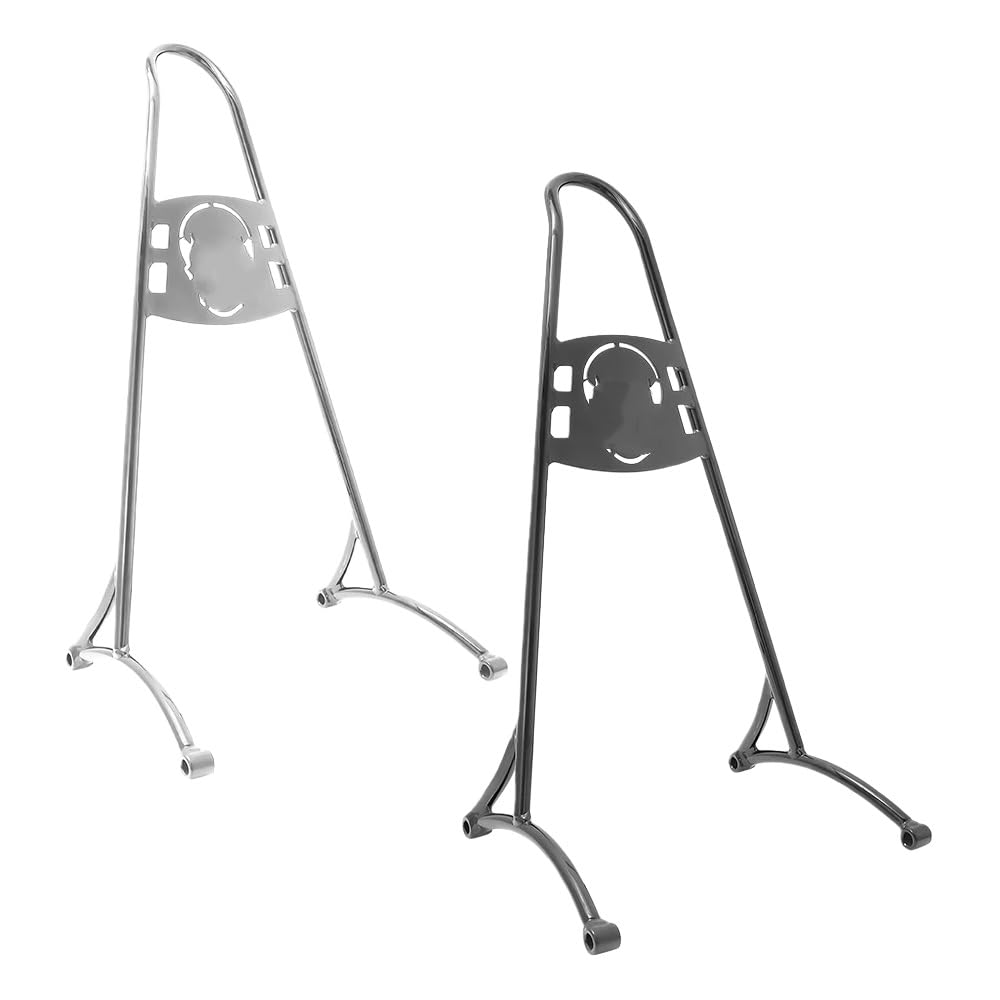 drążek Sissy z bagażnikiem Pasuje do Harley Sportster Iron Low 883 1200 XL Roadster 2004-23 "wysokie oparcie pasażera Sissy Bar(Chrome)