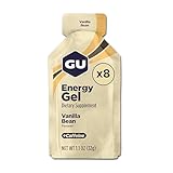 GU Energy Original Sports Nutrition Energy Gel, 8-Count, Vanilla Bean