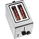 WMF Stelio Toaster 2 Scheiben Edelstahl, Doppelschlitz mit Brötchenaufsatz, Bagel-Funktion, 7 Bräunungsstufen, 900 W, Toaster edelstahl matt silber