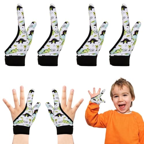 Lot de 4 gants de compression à mâcher pour enfants pour sucer le pouce et arrêter de sucer le pouce pendant 5 à 13 ans. (#3)