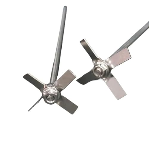 1set 40mm-120mm 30° Stainless Steel Three Leaf/cross Leaf Stirring Paddle for Laboratory Mixer Eqipment(60x8x300mm)