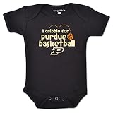 College Kids NCAA Purdue Boilermakers Infant Short Sleeve Bodysuit, 6 Months, Black, 10802-76750