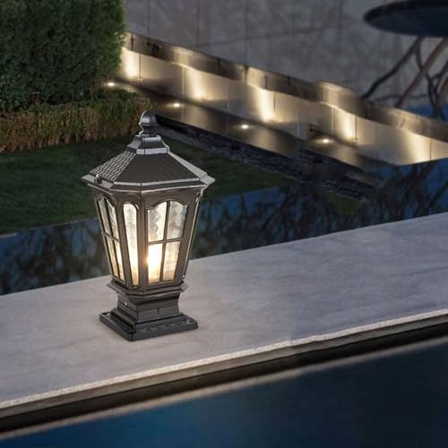 Lámpara de poste de estilo industrial súper resistente con casquillo E27 para pilares 3
