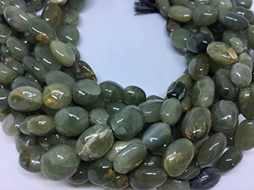 Perles œil de chat naturelles ovales LKBEADS 10x13mm pour bijoux luxe