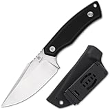 REAT Fixed Blade Knife with Kydex Sheath, 3.5' D2 Steel Blade with Full Tang Desgin,Ergonomic G10 Handle, Sharp Hunting Knife,EDC Knife for Camping,Survival,Bushcraft,Hiking,Gifts for Men,Women