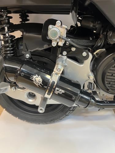 GY6 Muffler Exhaust System 125cc 150cc 200cc for Scooter Moped ATV Black