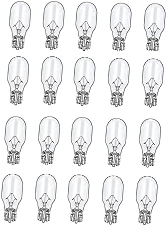 Landscape Light Bulbs For Philips 12 Volt 11 Watt T5 Wedge Base Low Voltage Lights Bulbs/ Garden Light Bulbs/ Deck Light Bulbs/ Yard Light Bulbs/ Malibu Bulbs - 20 Pack