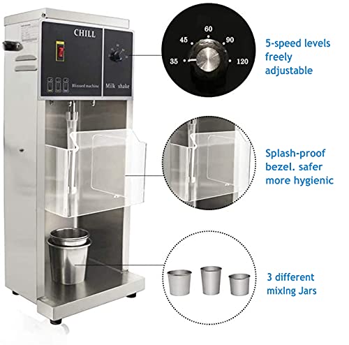 Kommerzielle Eismaschine, Edelstahl-Kühlgetränk, 3 Tassen, Macht EIS, Sorbet, gefrorenen Joghurt, 500 W – Bild 3