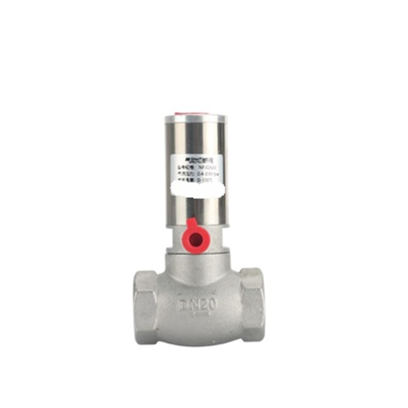 Vanne pneumatique anti corrosion SS304 DN20 contre les fuites d'eau
