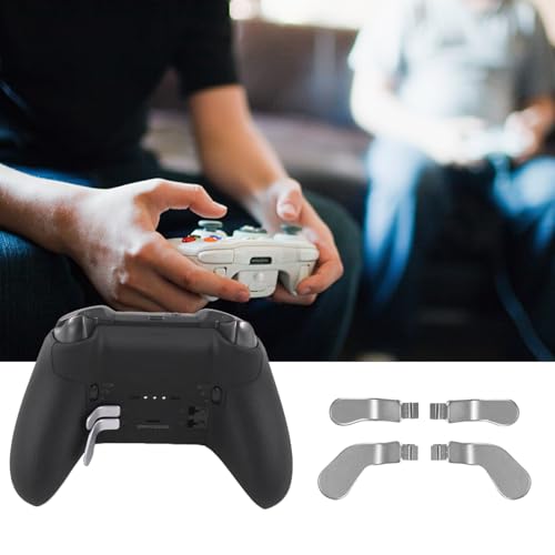 Image of 4 Pcs Elite Control Paddles for Xbox One Elite Controller, Elite Controller Metal Paddles for Xbox One Elite Series 2 /Elite 2 Core Controller, Paddles for Xbox Elite Series 2 Controller(Silver)