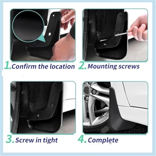 Garde-boue pour Volvo S40 2008-2013 | Kit de 4 pièces d'origine