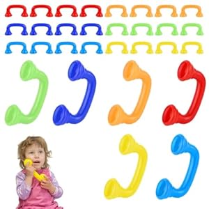 30st Fluistertelefoons Lezen, Auditieve Feedback Leestelefoon Gekleurd Mezelf Geluid Spraakhulpmiddel Hulpmiddel Speelgoed Hulp Bij Dyslexie Klaslokalen Kinderen Leraar Vloeiende Uitspraak