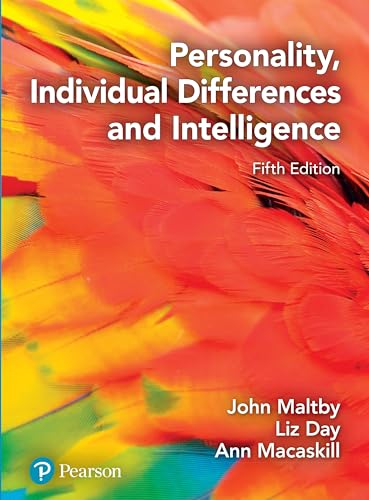 Personality, Individual Differences And Intelligence
