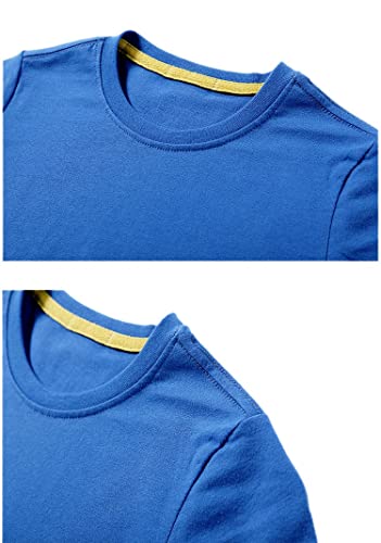 Unisex Little Kids Short Sleeve Tops Shirts Summer Solid Color Basic Cotton Tee T-Shirt for Toddler Boys Girls2