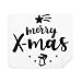 Merry X-Mas mas Quote Cleaning Cloth Screen Cleaner 2pcs Suede Fabric