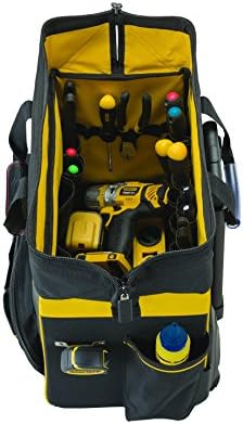 STANLEY FATMAX Open Mouth Rolling Rigid Tool Bag Trolley, Multi-Pockets Storage Organiser, FMST1-80148