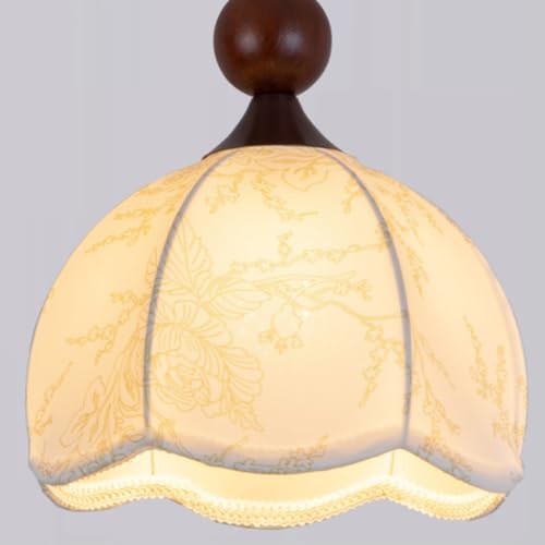 Suspension en bois E27 anti-éblouissement pour lustre de table