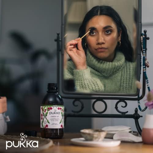 Pukka Herbs | Organic Cold Pressed Castor Oil | Helps Hair Growth | Natural Moisturiser| Massage Oil | Cruelty Free | Hexane Free | 250ml