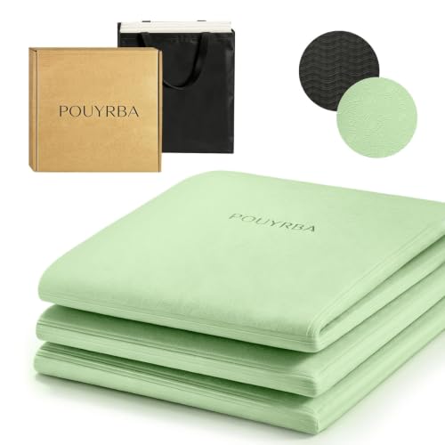 Foldable Travel Yoga Mat, 6mm with Carry Bag
