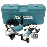Makita DK0054G Winkelschleifer-Set, GA9020R + 9558HNR, mit Transportkoffer